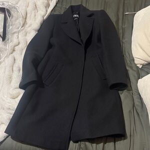 Zara Classic Black Trench Coat